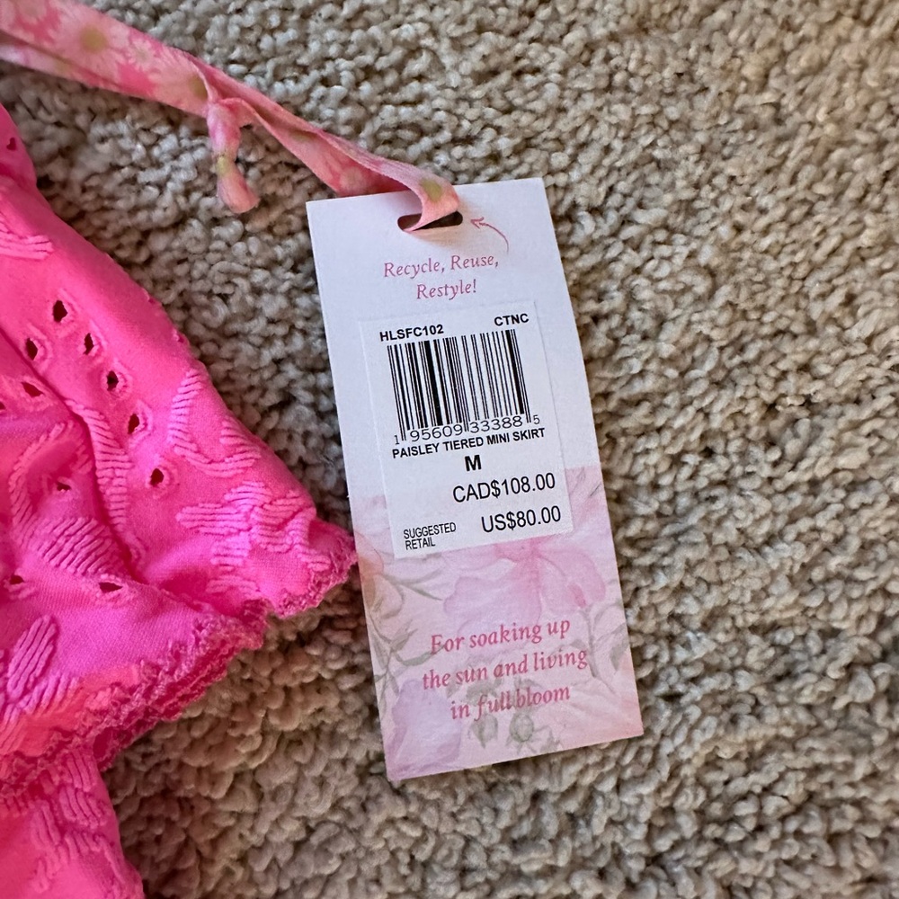 LoveShackFancy x Hurley Paisley Tiered Mini Skirt - Picture 3 of 5
